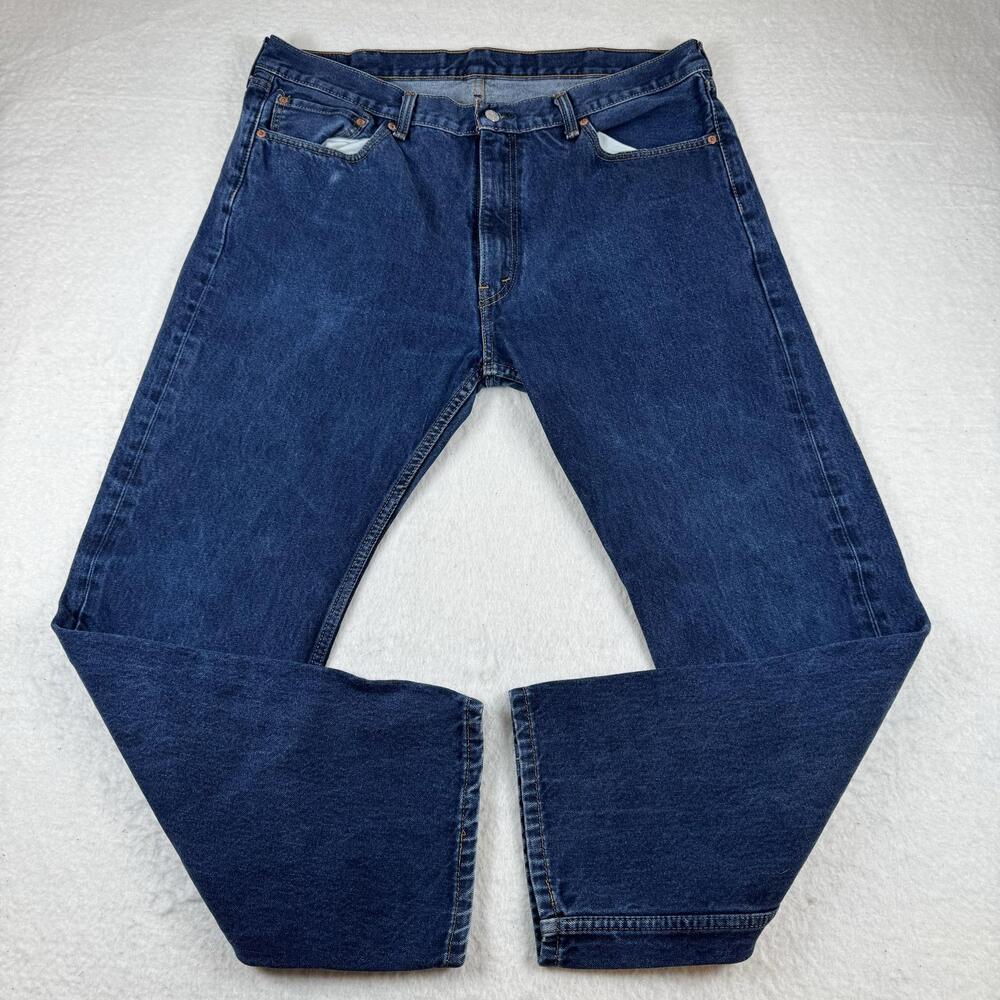 Levi's 505 Jeans Mens Size 40x29 Blue Straight Leg Medium Wash Denim Casual